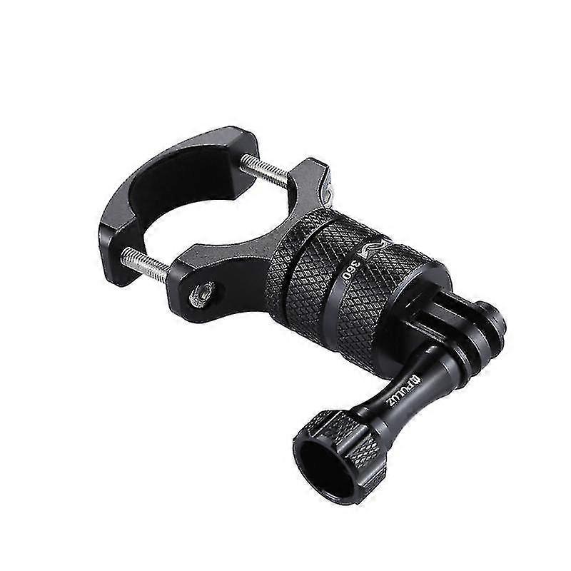 Camera Mount Motorcycle Photography Support Holder Mount Action Camera Handlebar Camera Mount Clamp (black)