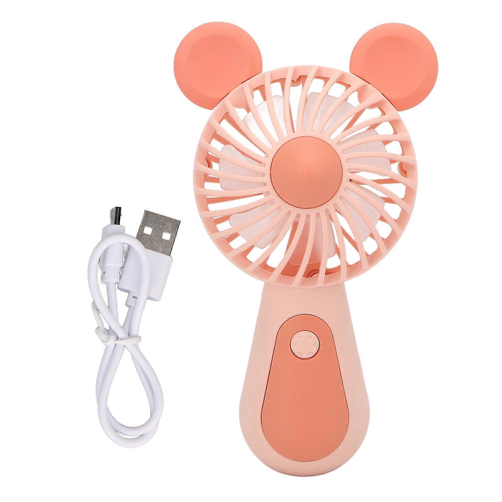 Håndholdt vifte To nivåer Justering Ergonomisk musform Oppladbar vifte