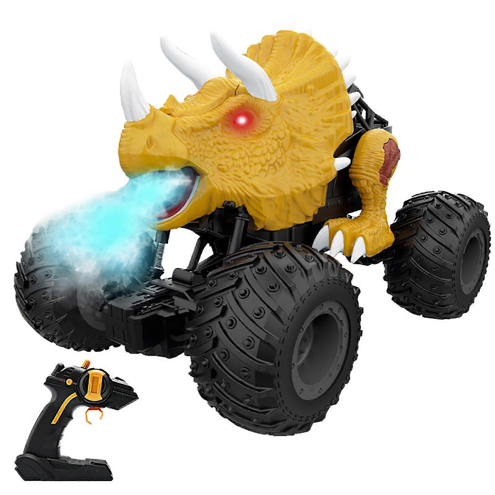 Remote Control Dinosaur Car Drift Truck With Smart Spray Full Functions For Boys Banmo