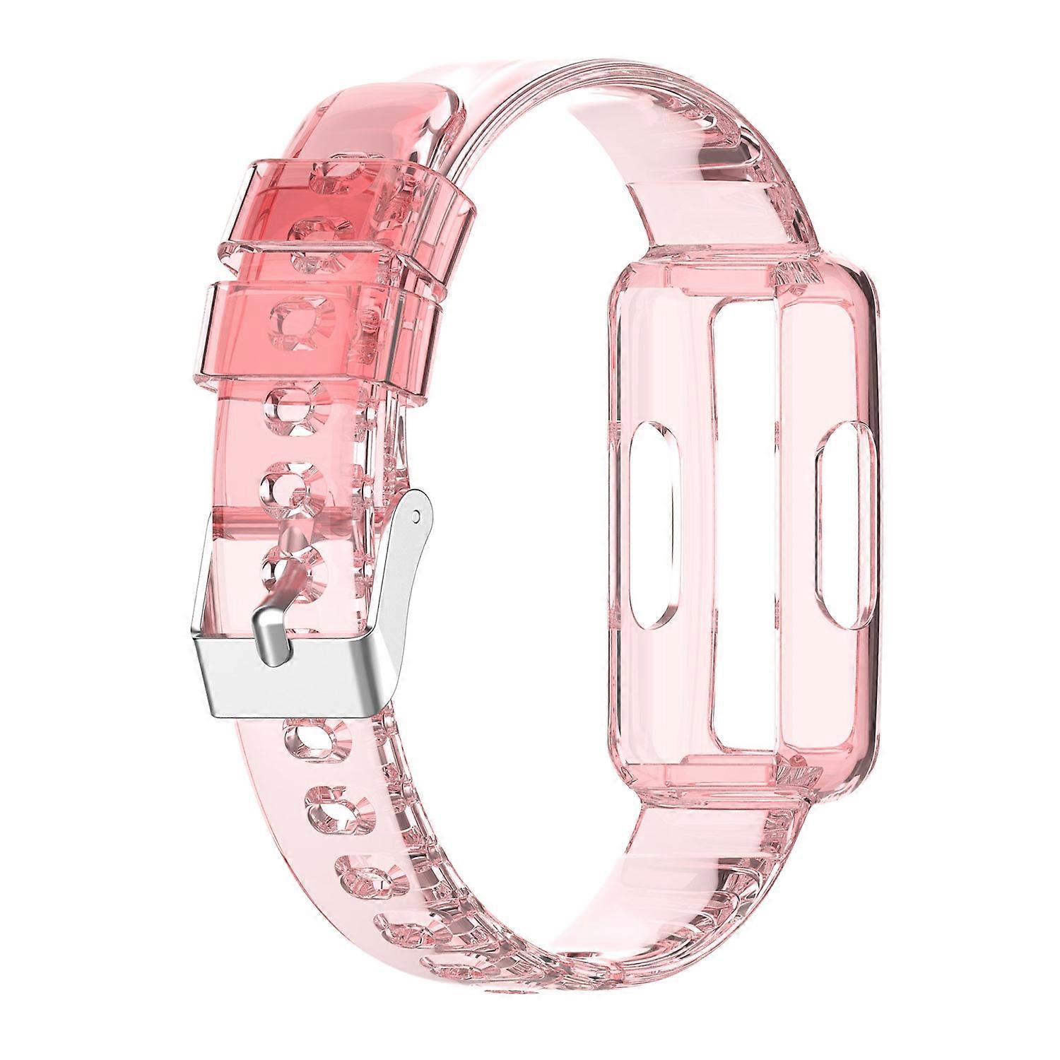 Transparent Silicone Integrated Watch Strap For Fitbit Luxe