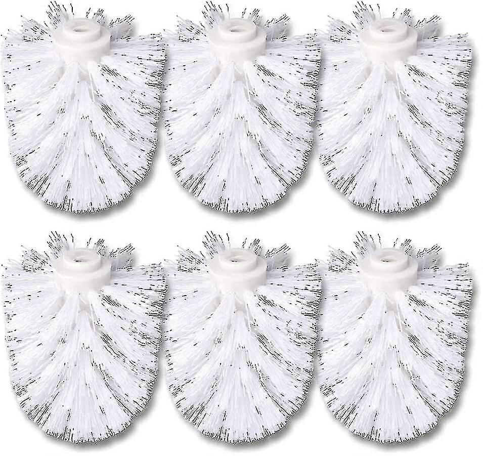 6pcs Wc Ersatzbürste Kopf Weiß Ersatzbürsten Durchmesser 8cm