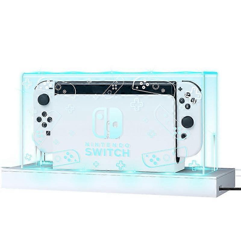 Dust Cover for Nintendo Switch/OLED Dust Cover Light Emitting Base Box Switched Acrylic Host Shell Oled Protective Cover