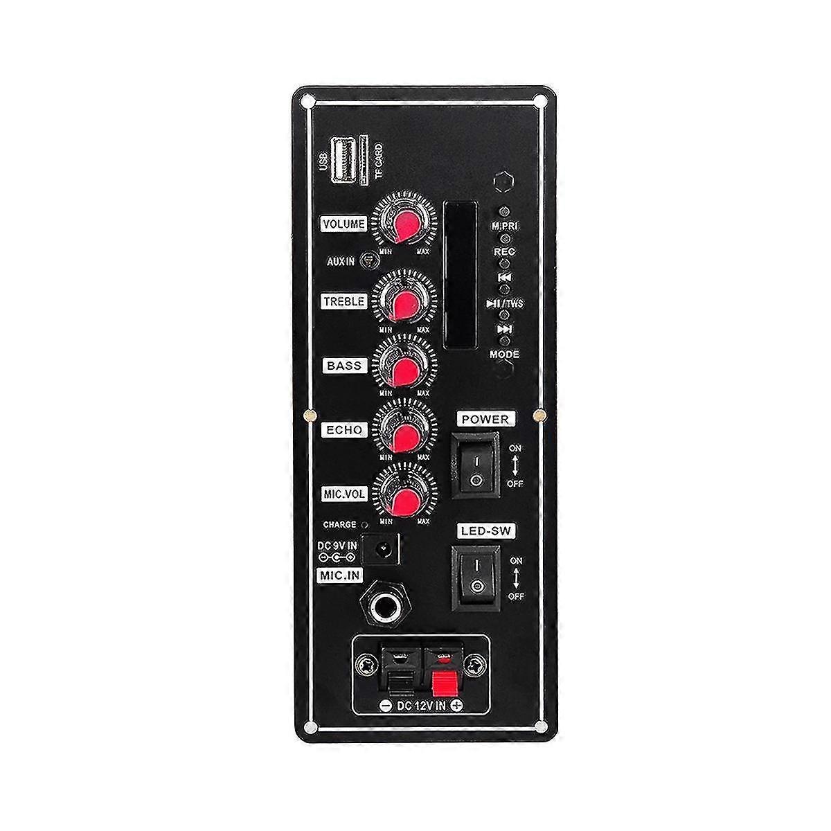 7.4v Amplifier Board Square Dance 2x10w Speaker Amplifier Support Bluetooth Aux U-disk 5-8inch Spea