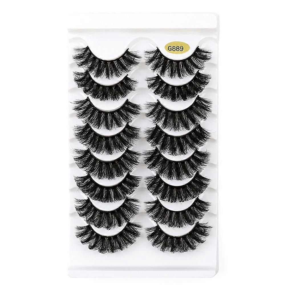 8 Pairs 3D Lashes Natural False Eyelashes Dramatic Volume False Lashes Makeup