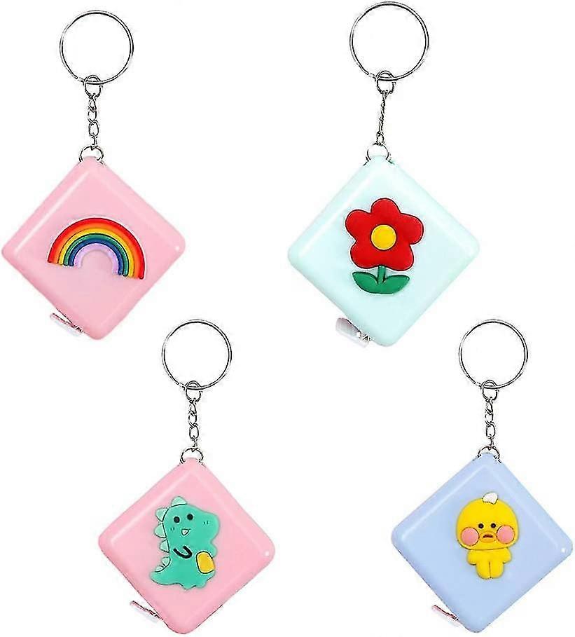 Soft Tape Measure 1.5m Waist Tape Measure, Sewing Retractable Soft Tape Measure, 4pcs Soft Tape Measure