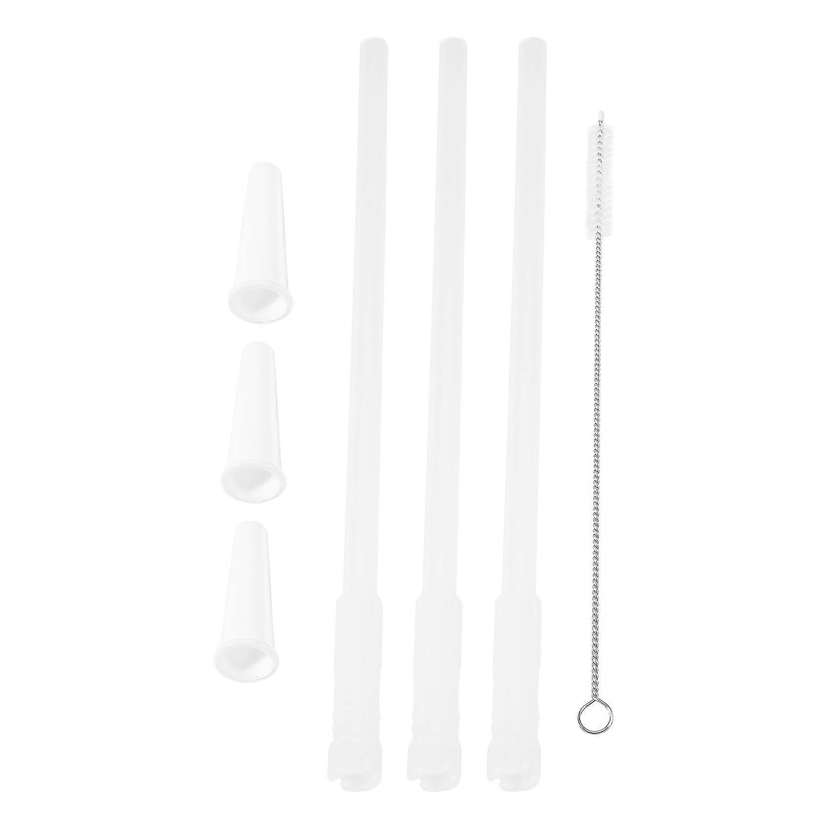 Straws Compatible Gallon Water Bottle , Reusable Adjustable Straws For 1000ml/2000ml Jug, 3 Straws