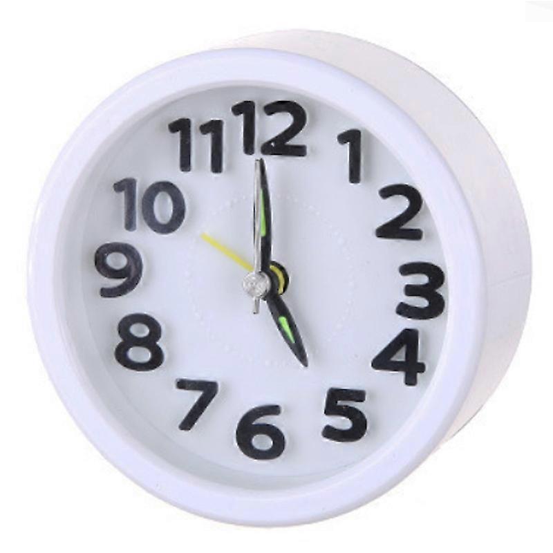 Quartz Alarm Clock No Ticking Snooze Silent Small Bedside Clock