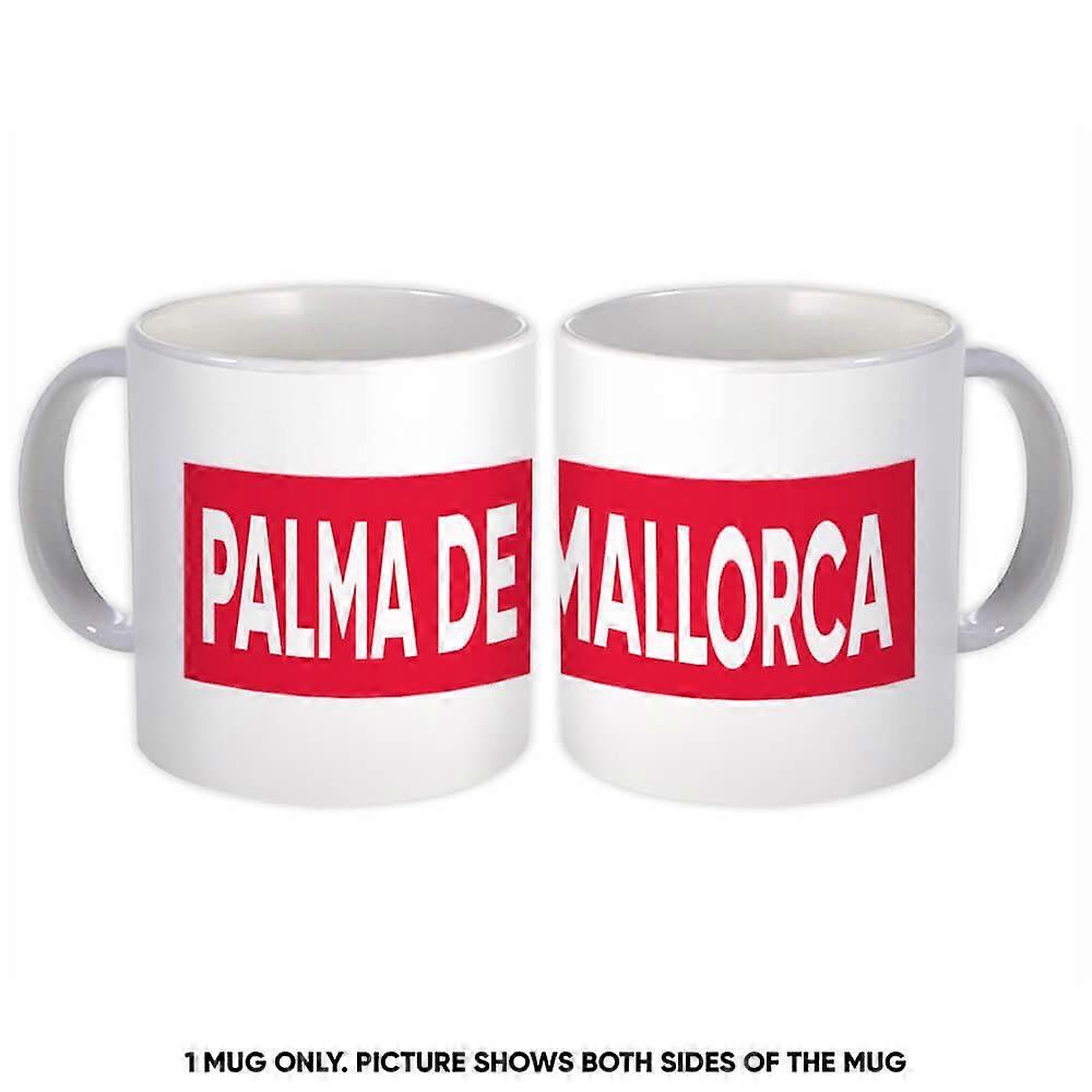 Gift Mug: Palma de Mallorca Spain Red