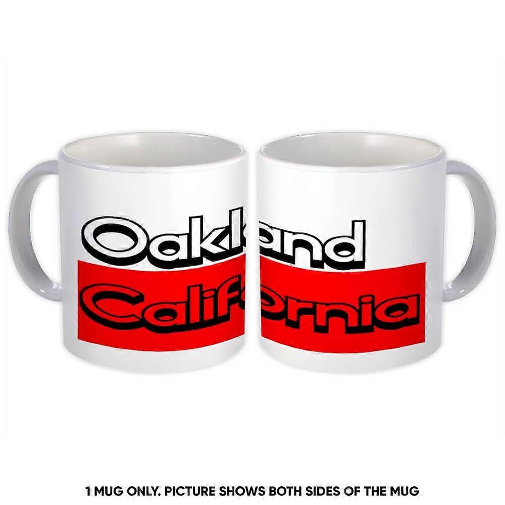 Gift Mug: Oakland California Rectangle