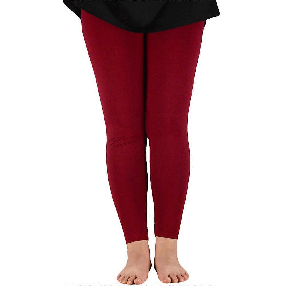 AZUE Femei Talie elastică Colanți casual Fibră de bambus Plus Size Femei Legging Colanți cu elasticitate ridicată Pantaloni de bază Colanți de antrenament