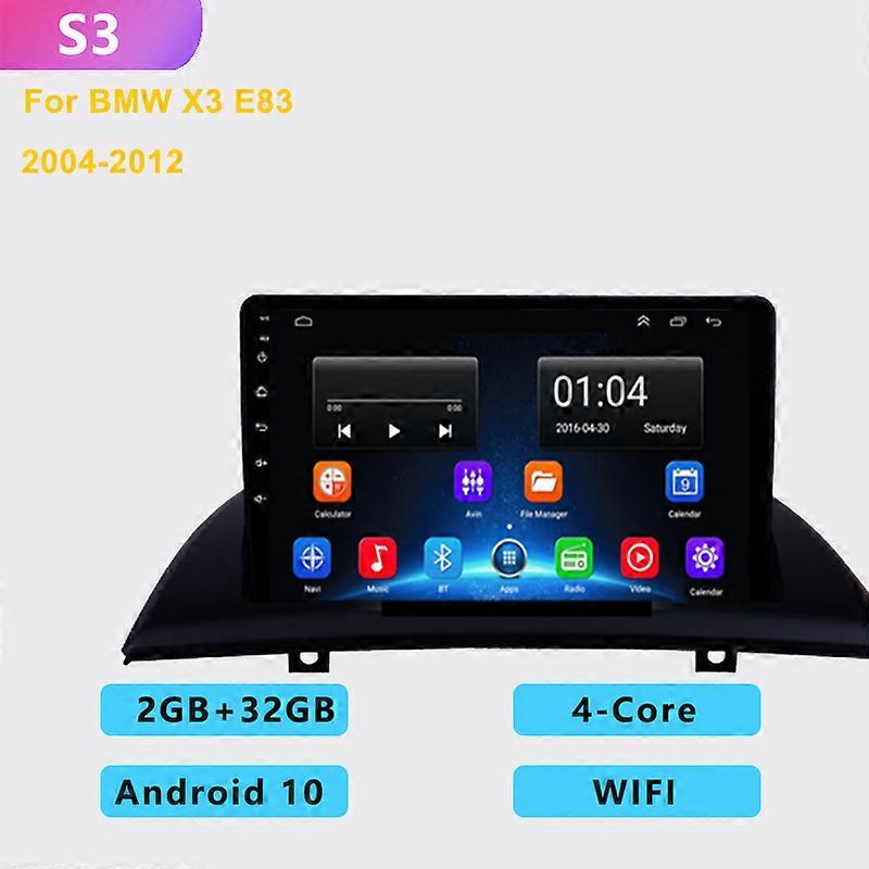 2 din NO DVD 4G+64G android 10.0 car radio multimedia player stereo carplay Auto GPS navigation 4G For BMW X3 E83 2004-2012