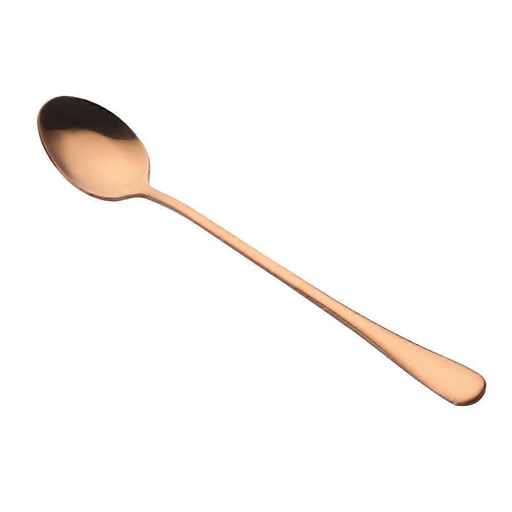 Stainless Steel Long Handle Spoon Flatware Coffee Drinking Tool Kitchen Gadget