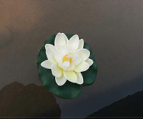2pcs Artificial Lotus Fake Floating Water Lily Eva Simulation Pool Lotus Artificial Plants Flower