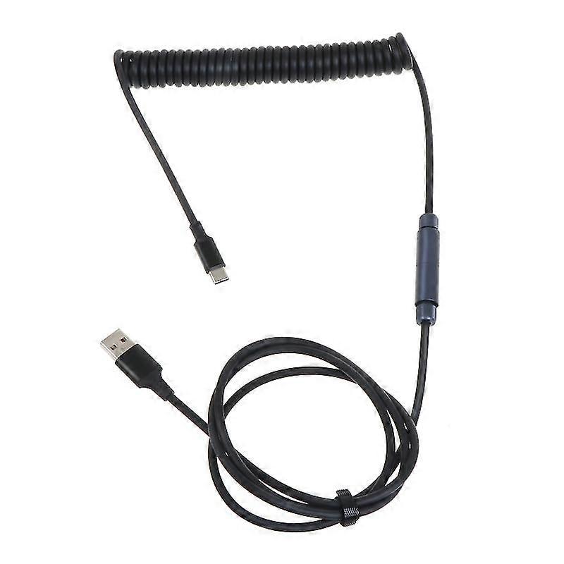 Type C Mechanical Keyboard Aviation Patch Cord Type-c Aviators Coil Connector