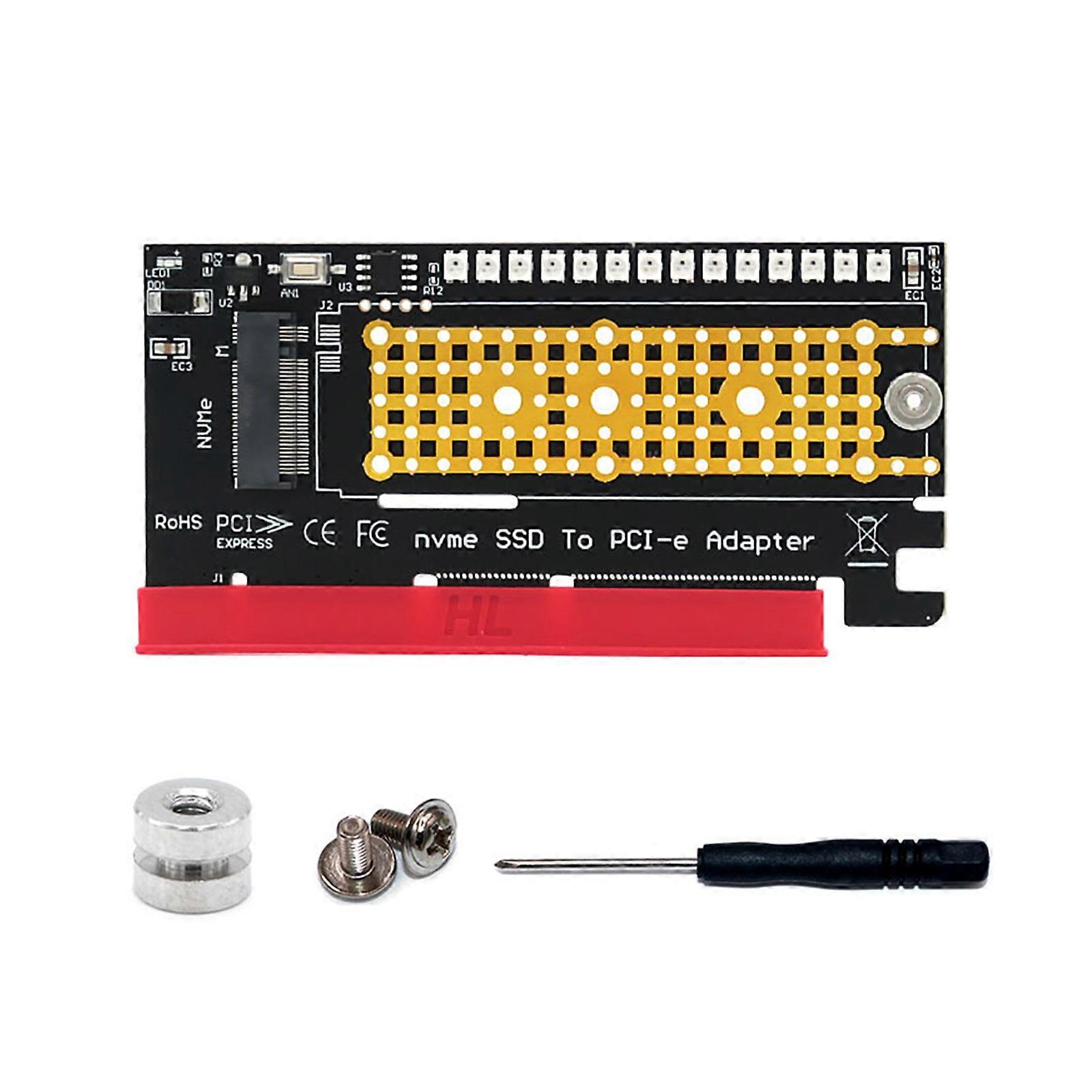 for M.2 NVME SSD to PCIE Adapter Support NVME SSD Solid State Drive PCI-E X4 X8