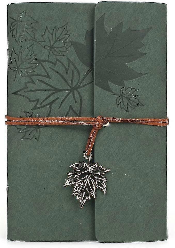 Leather Writing Journal Notebook, Maleden Classic Spiral Bound Notebook Refillable Diary