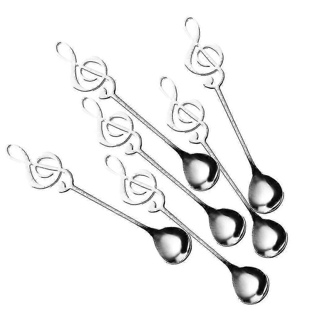 Music Note Spoons 6-pack Creative Cute Teaspoons