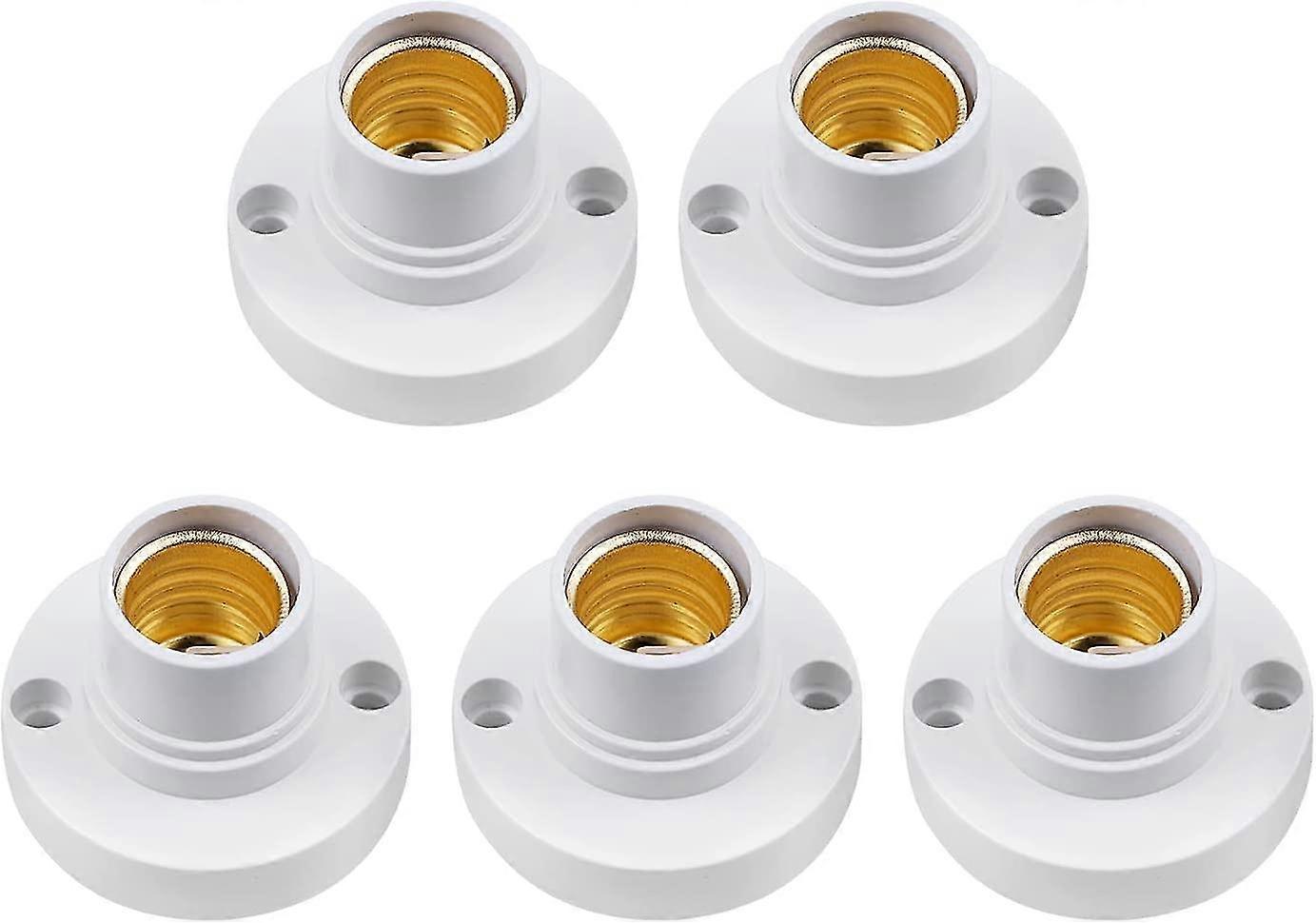 5pcks E14 κάτοχος λαμπτήρων, κάτοχος λαμπτήρων βιδών Edison E14, πλαστικό δώρο crday υποδοχών λαμπτήρων οροφής