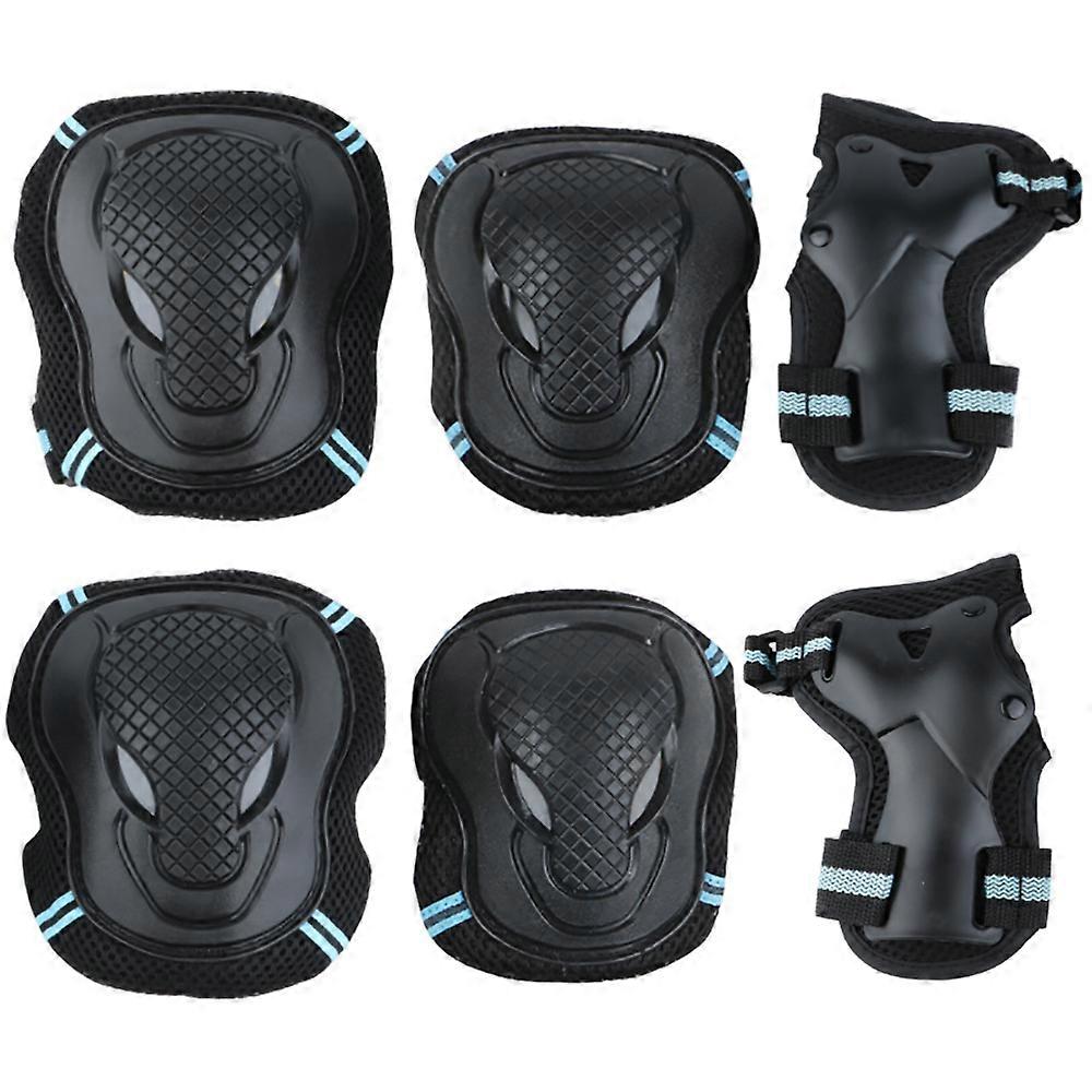 Protective gear set - black and blue - size L [suitable for 120-150 pounds]
