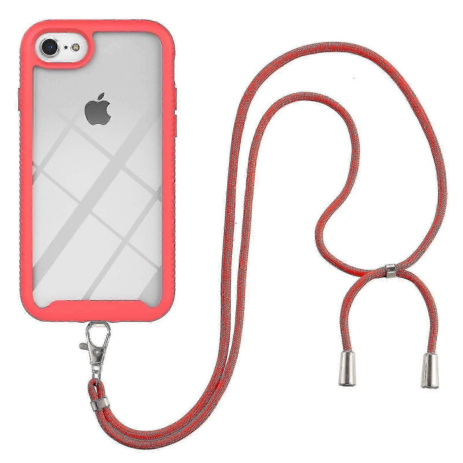 Phone Case For Iphone Se 2020 Frame 3 In 1+lanyard