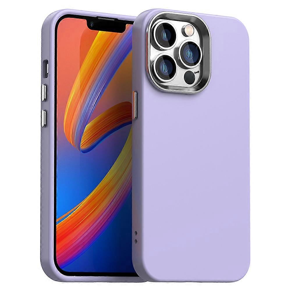 For iPhone 12 12 Pro Case TPU TPE Anti Drop Protection Phone Cover - Purple