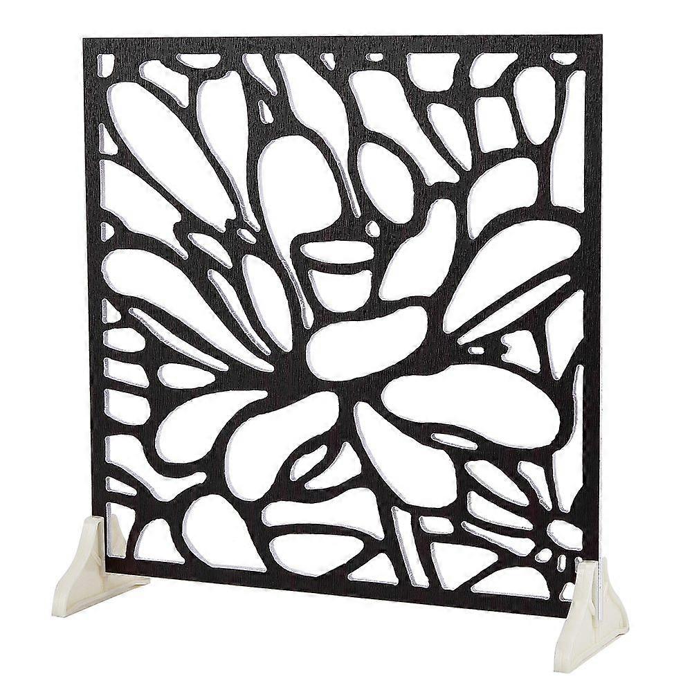 Retro Chinese Photographic Prop Wooden Background Plates Wood Window with Plastic Holders Square with Pattern Lotus Pattern 280x280x5mm 3pcs/set