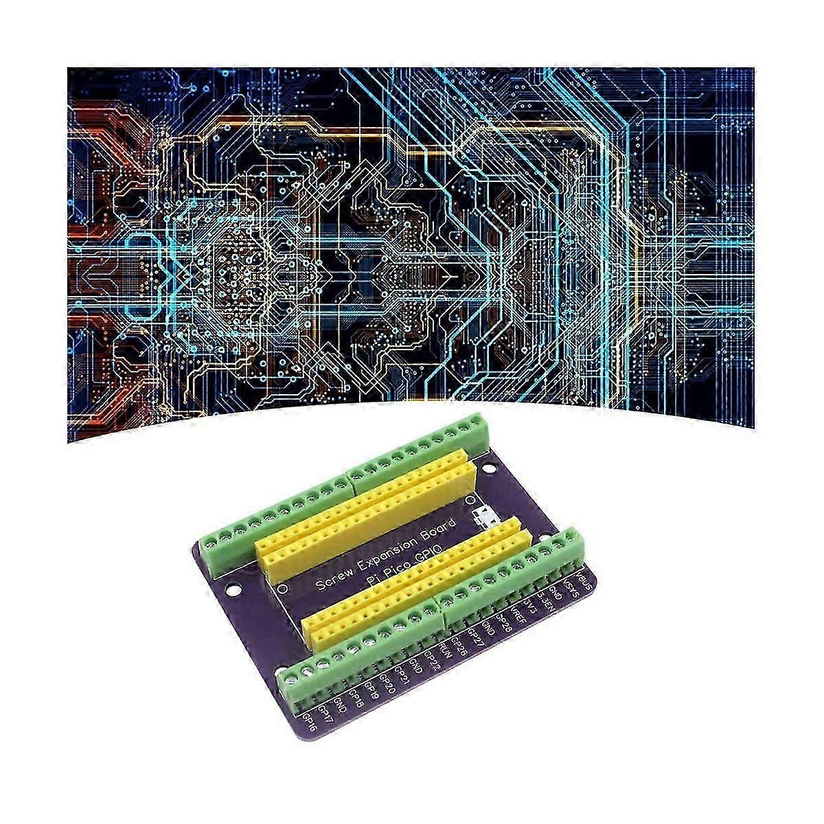 kompatibel med Raspberry Pi PICO GPIO udvidelseskort Picow Terminal GPIO Interface Module Onboard Han- og Female Pins (svejset)
