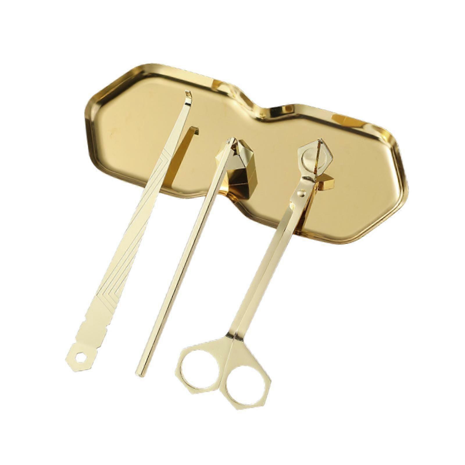 4 in 1 Candle Tool Kit Decoration Portable Reusable Candle Wick Dipper Tools Gold