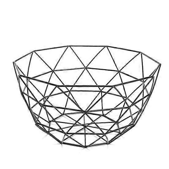 Modern Geometric Wire Basket Fruit Storage Bowl Tableware Display Rack Holder