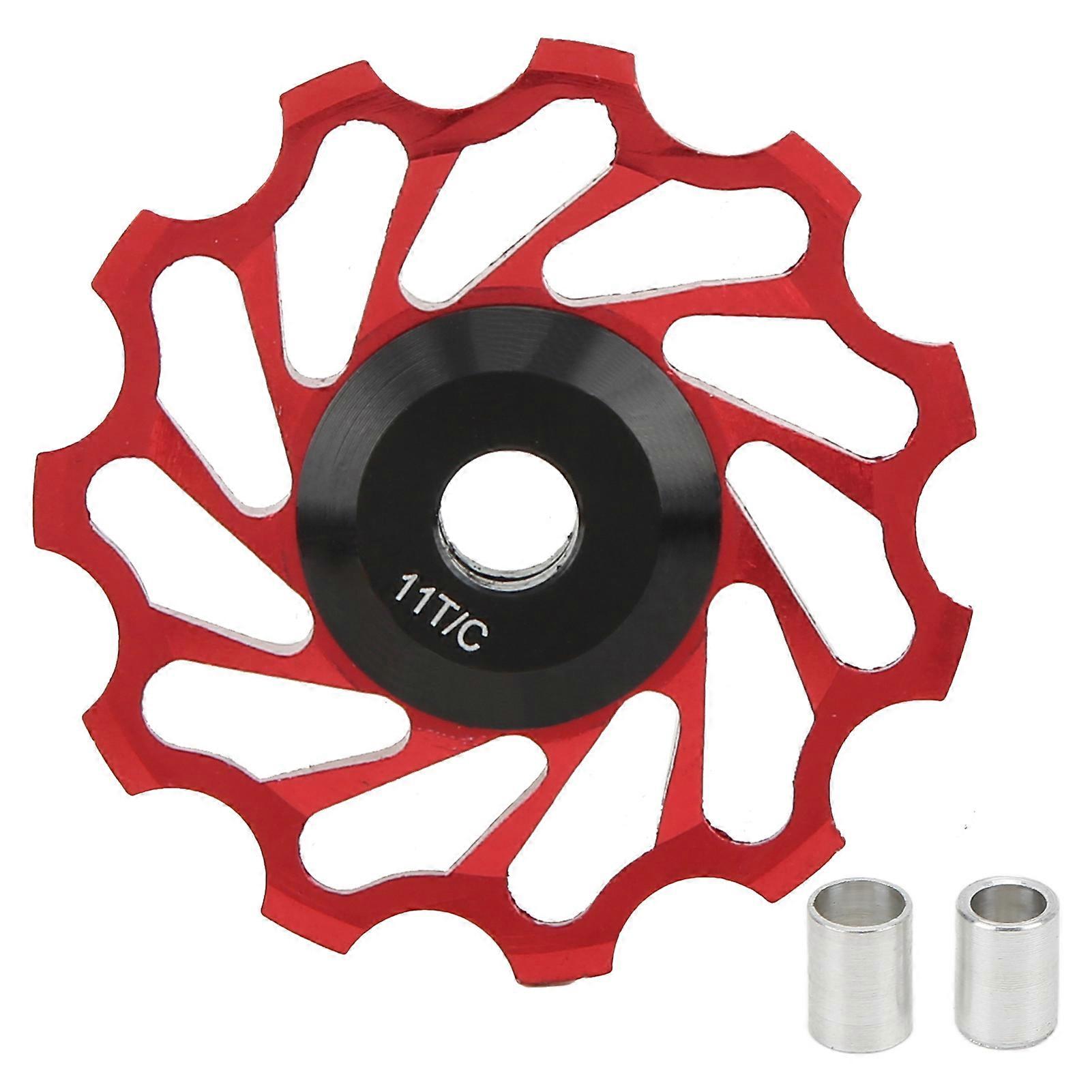 WAKE מיסב קרמי גלגל ג'וקי סגסוגת אלומיניום אטום 11T אחורי Derailleur מדריך גלגלת RollerRed