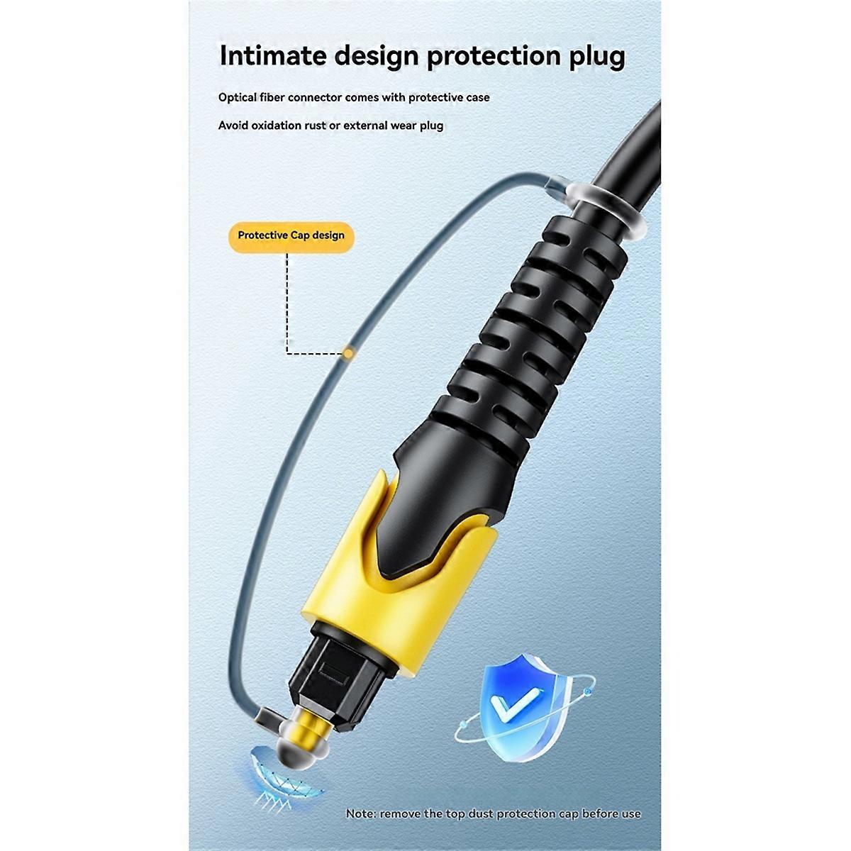 USB Digital Fiber Optical Audio Cable Square Port 3.5Mm to SPDIF Audio Converter for Connection to