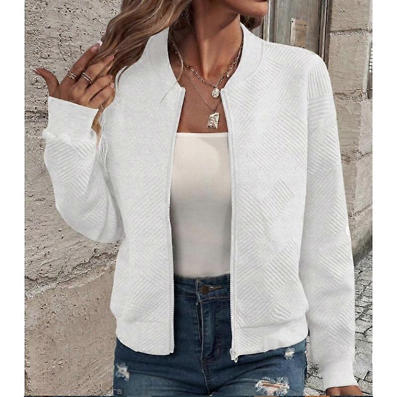 YYFS Women's Fashion Casual Fall Winter Solid Color Print Long Sleeve Jackets & Coats