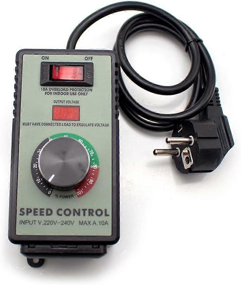 Speed Controller, Electronic Digital Display Governor, Suitable for Hand Drill/Polisher/Blower, Stepless Speed Control Switch(WF-830A)