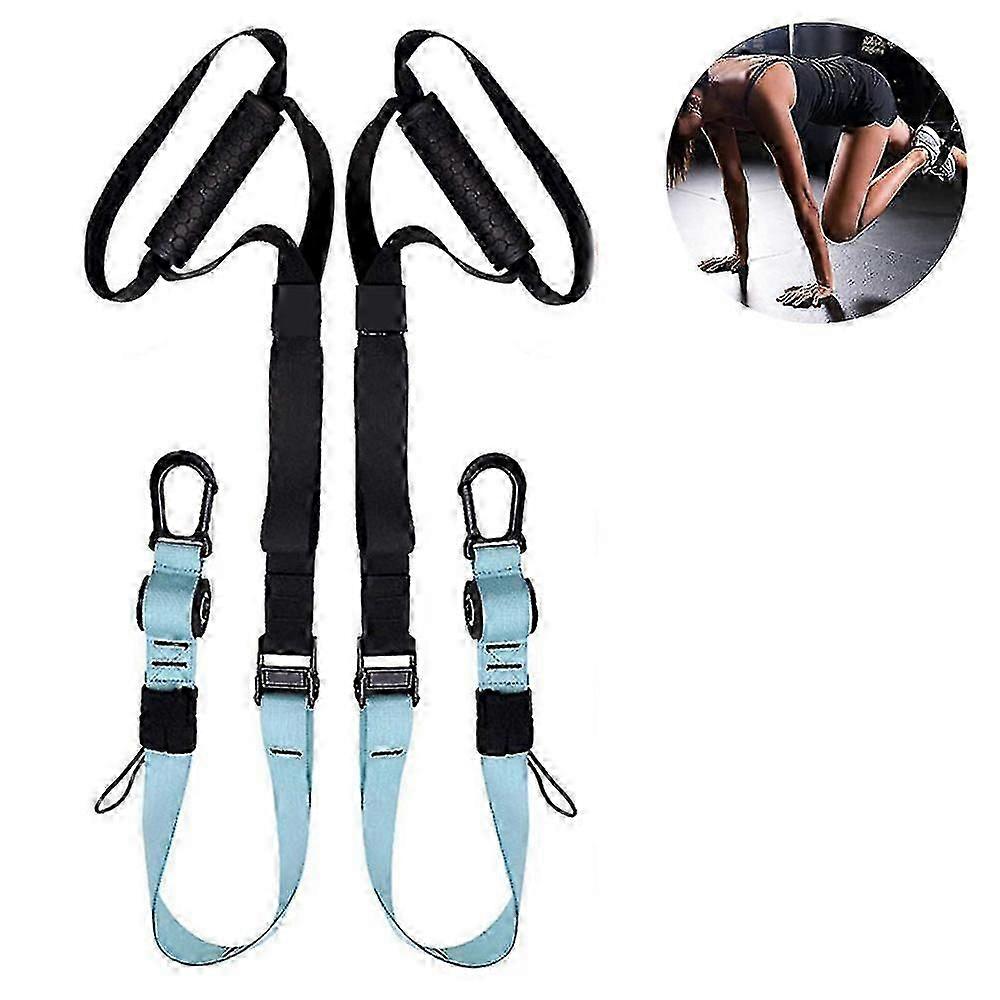Resistance Straps Fitness Training Kit System Trainer Strap Pro With Built-in Door Anchor Compatible With Workout At Home Outdoors