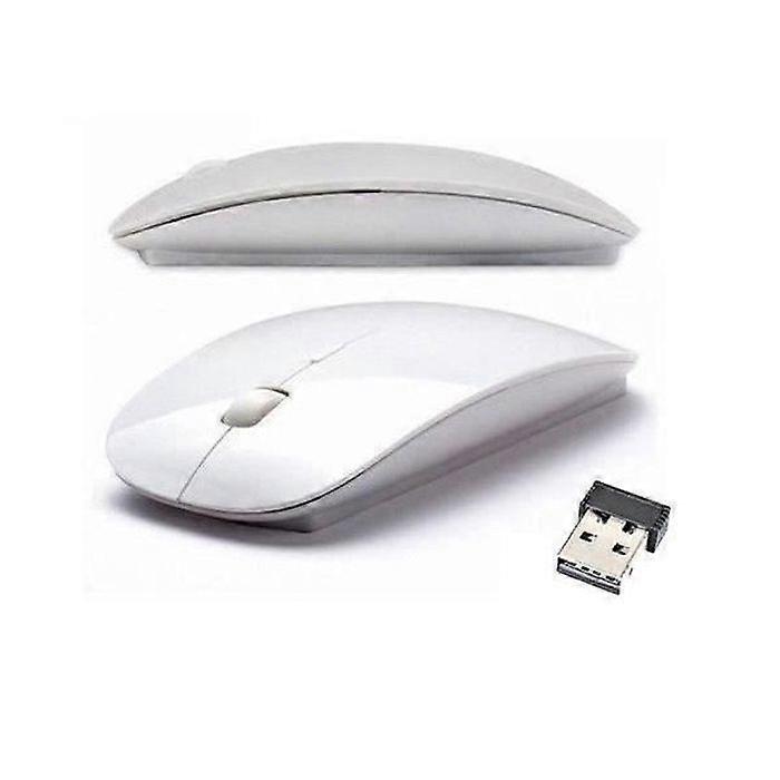 Wireless Mouse - Unspecified - Ultra Thin - Ergonomic - 500/1000 dpi - White