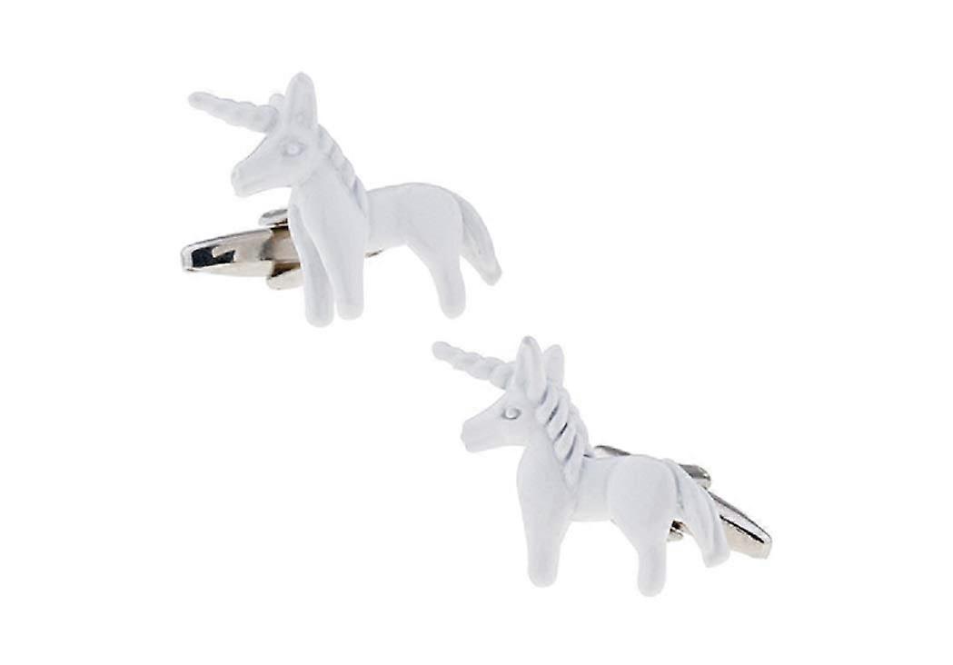 Unicorn Cufflinks - Gift Box & Polishing Cloth Pair