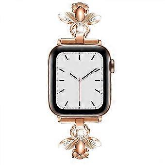 Bling Band for Apple Watch 42/44/45mm iWatch Series SE/8/7/6/5/4/3/2/1 Diamond Rhinestone Stainless Steel Metal Replacement Strap