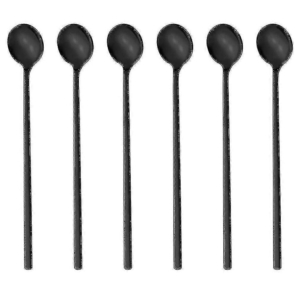 6 Pcs Spoons, Stirring Spoons, Tea Spoons Long , Ice Tea Spoons, Long Spoons For Stirring