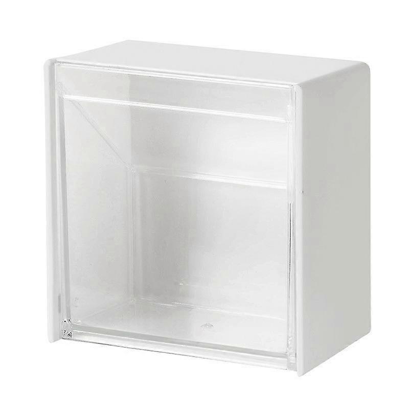 Bathroom Organizer Wall-mounted Cotton pad Holder Makeup Organizer box Plastic Storage Container For Swabs