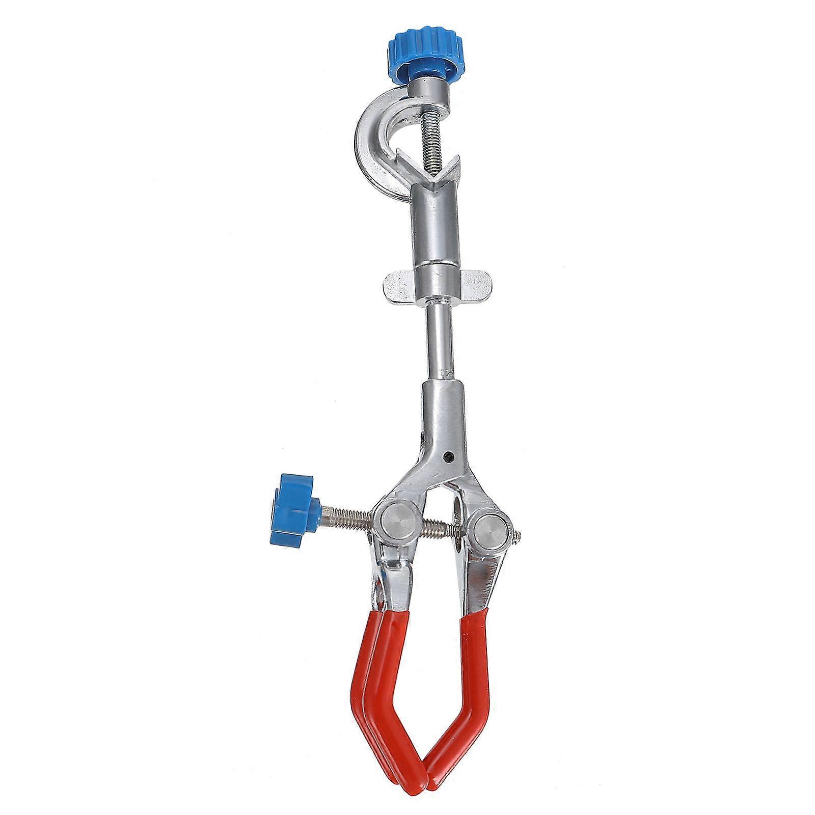 1pc Durable Flask Clip Tube Clamp Beaker Holder Clamp Three Prong Tool Clamp