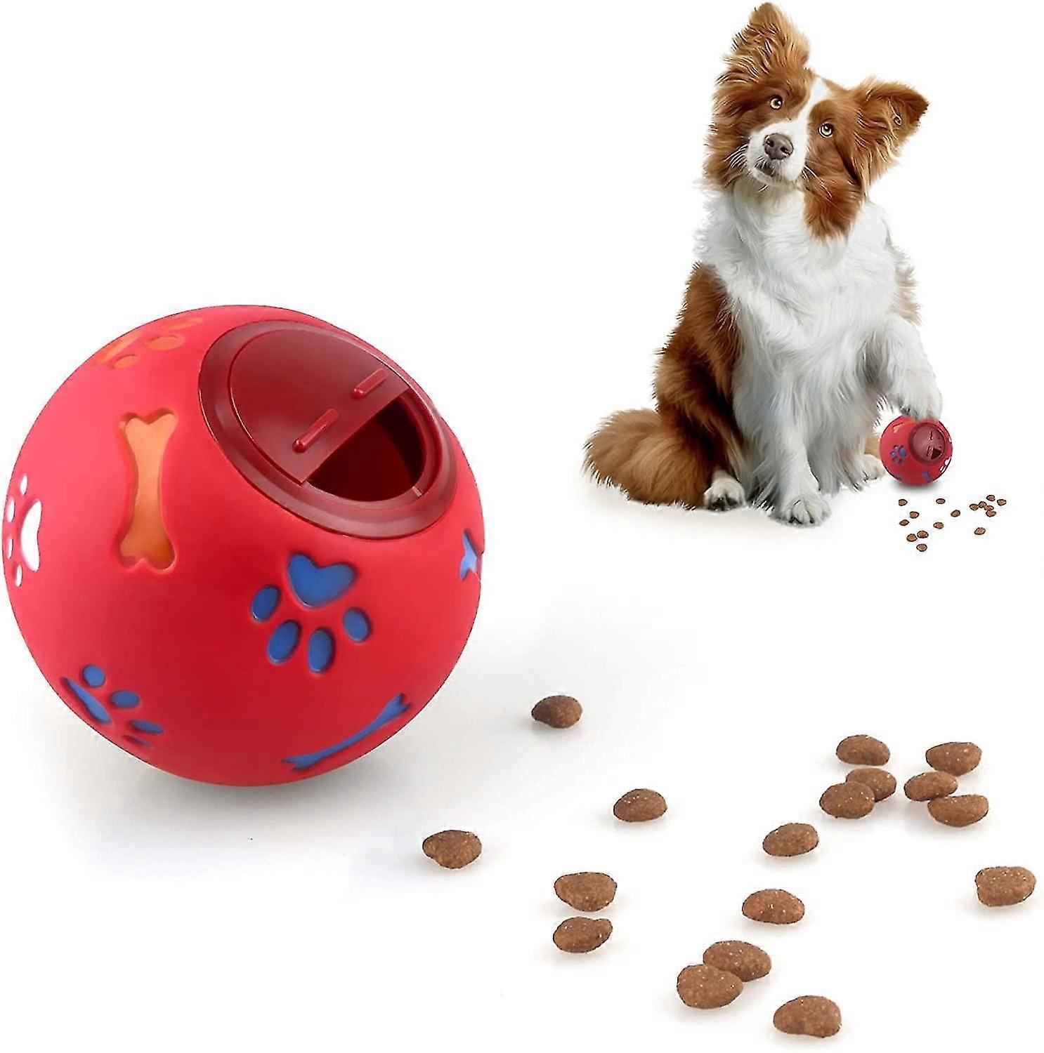 Dog Food Ball Dog Toy Intelligence Dog Food Treat Dispenser Puzzle Slow Feeder Training Games (blue)