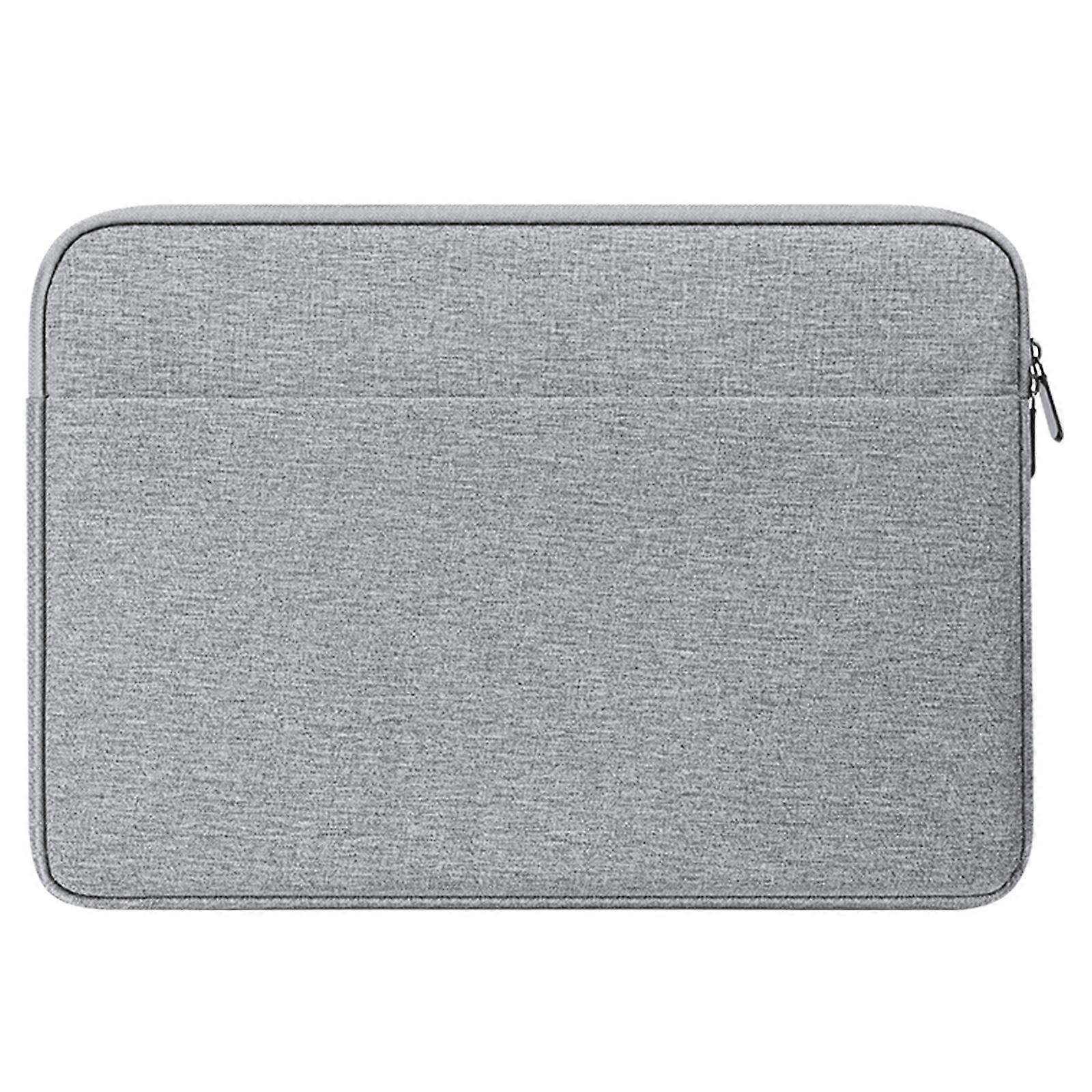 Estojo de transporte para laptop amigável para viagens com vários bolsos para bolsa de durabilidade de capa de notebook de 14-15,4 polegadas com bolso cinza