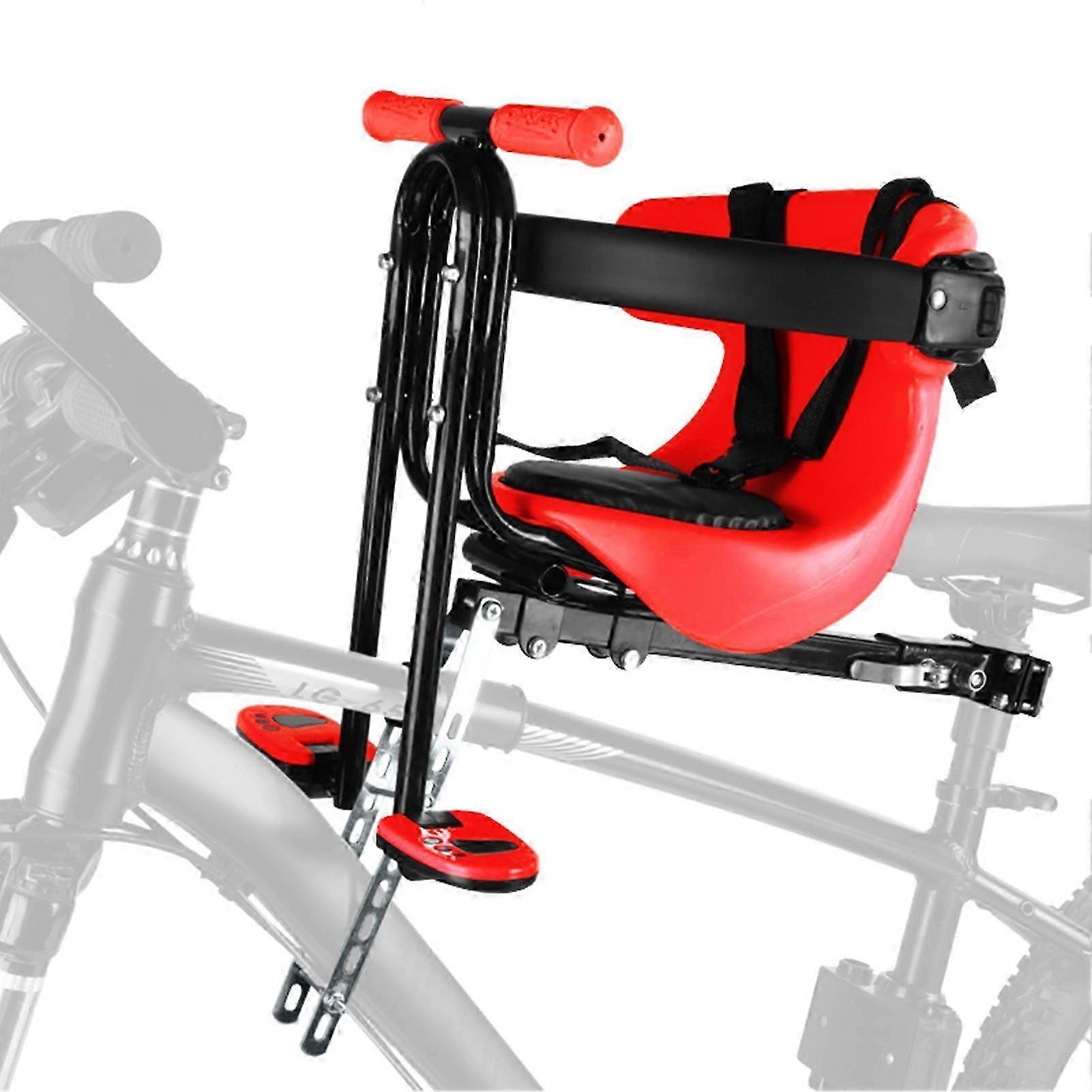 Lixada 儿童自行车安全座椅儿童缓冲骑行座椅前置儿童自行车座椅，适合 8 个月至 4 岁，最大 110 磅