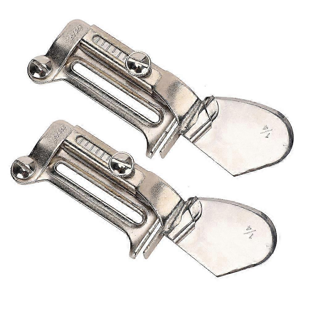 2Pcs Sewing Machine Binder Lockstitch Sewing Machine Hem Folder Binding AttachmentA11 Binder 1/4(0.6cm)