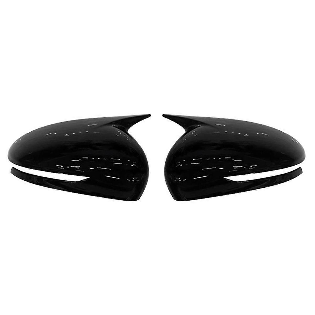 Car Rearview Side Mirror Cover Wing Cap Exterior Door Housing Shell Trim for G70 2017-2023 Black