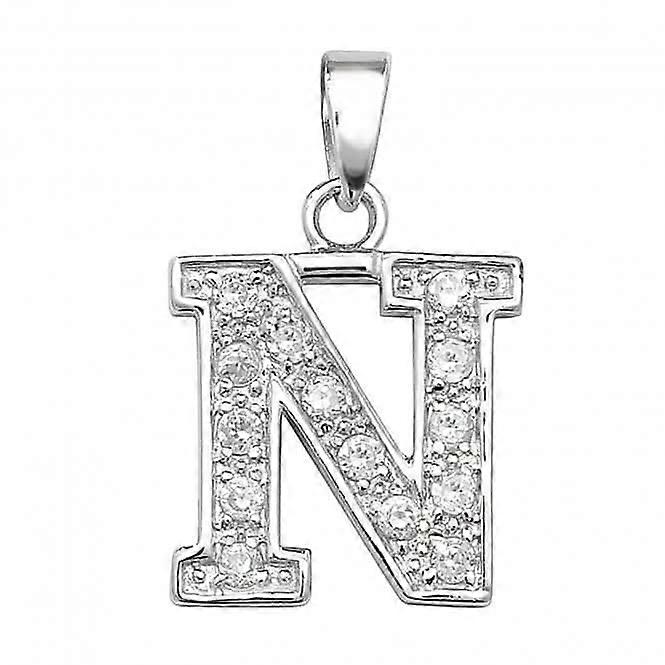 Acotis Silver Pendant Zirconia Initial 6124/N