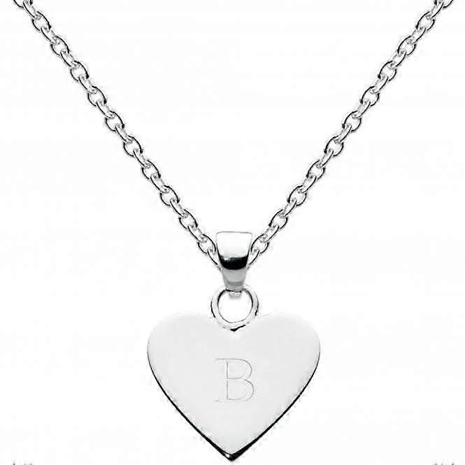 Dew Sterling Silver Dinky Heart Alphabet Pendant 9091HPB