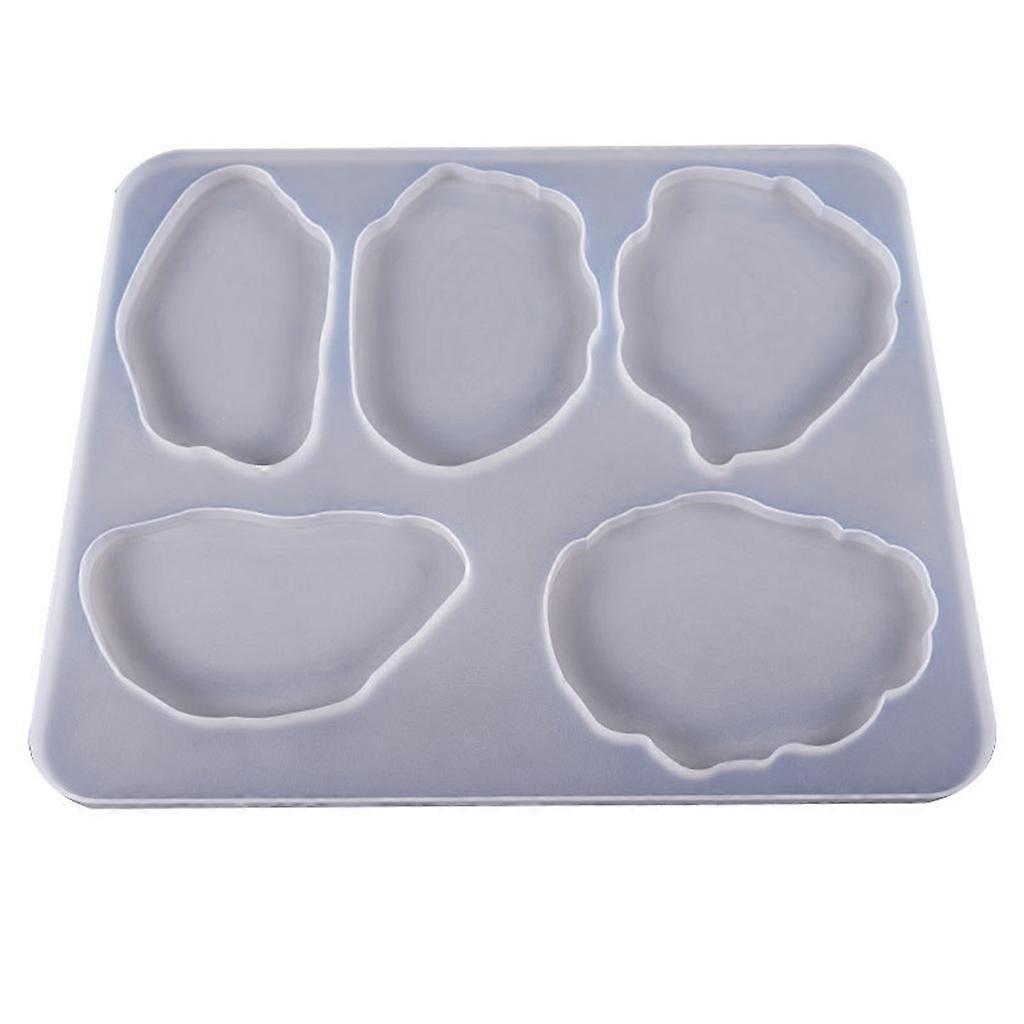 Practical Coaster Silicone Molds Large Table Decoration Mold Handmade Multi-standard Cup Mat Molds for DIY Crafts Making Clear