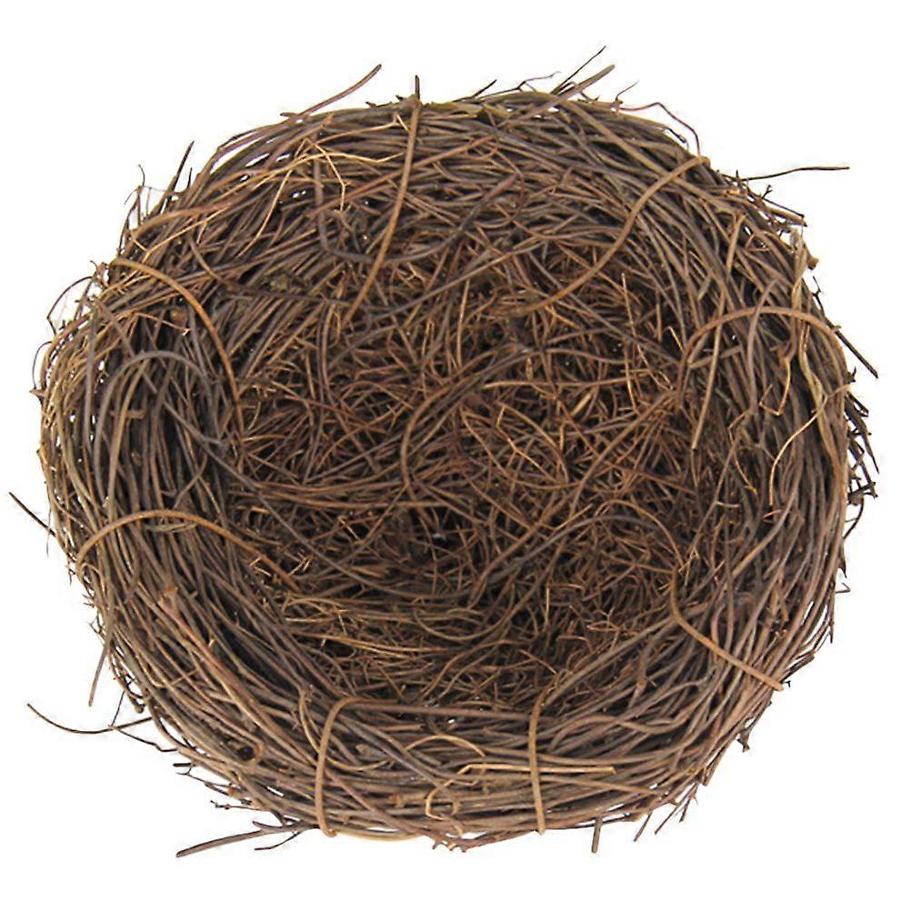 6pcs Decorative Bird Nests Tree Ornaments Rattan Nest Decorations Home Decors Bird Nest Crafts