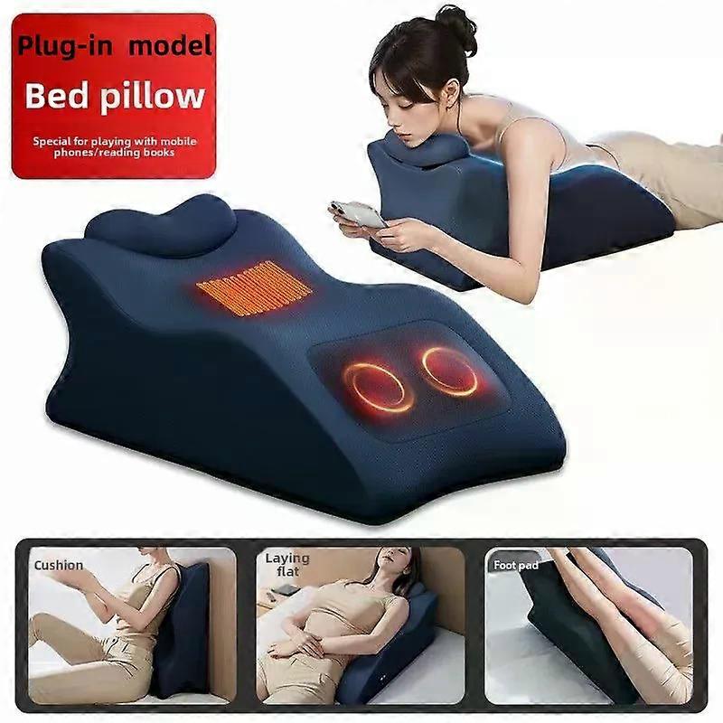 Kneading High Frequency Vibration Relaxation Massager Lie On Bed Sleeping Pillow Multifunctional Prone Position Massage Cushion